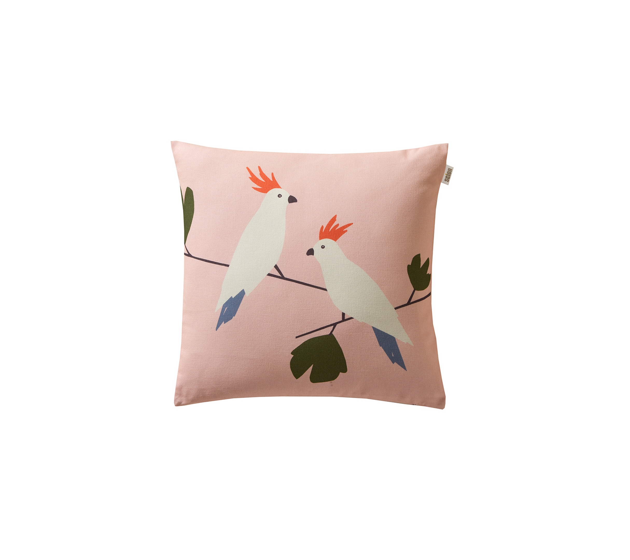 ENSEMBLE ENVELOPPE COUSSIN BIRDS PETALE 