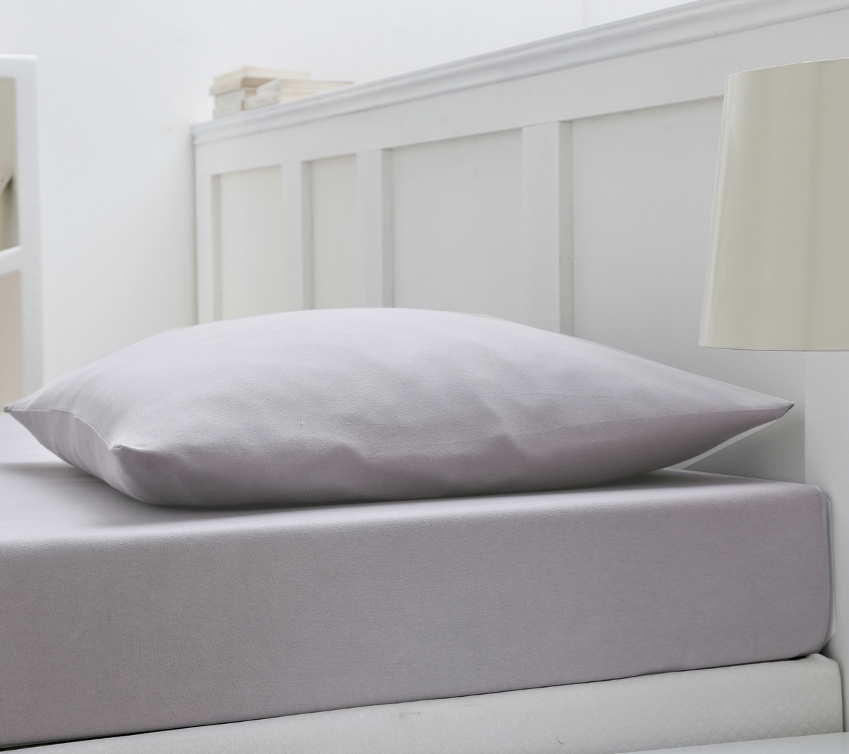 ENSEMBLE UNI COTON EXTENSIBLE PLATINE 