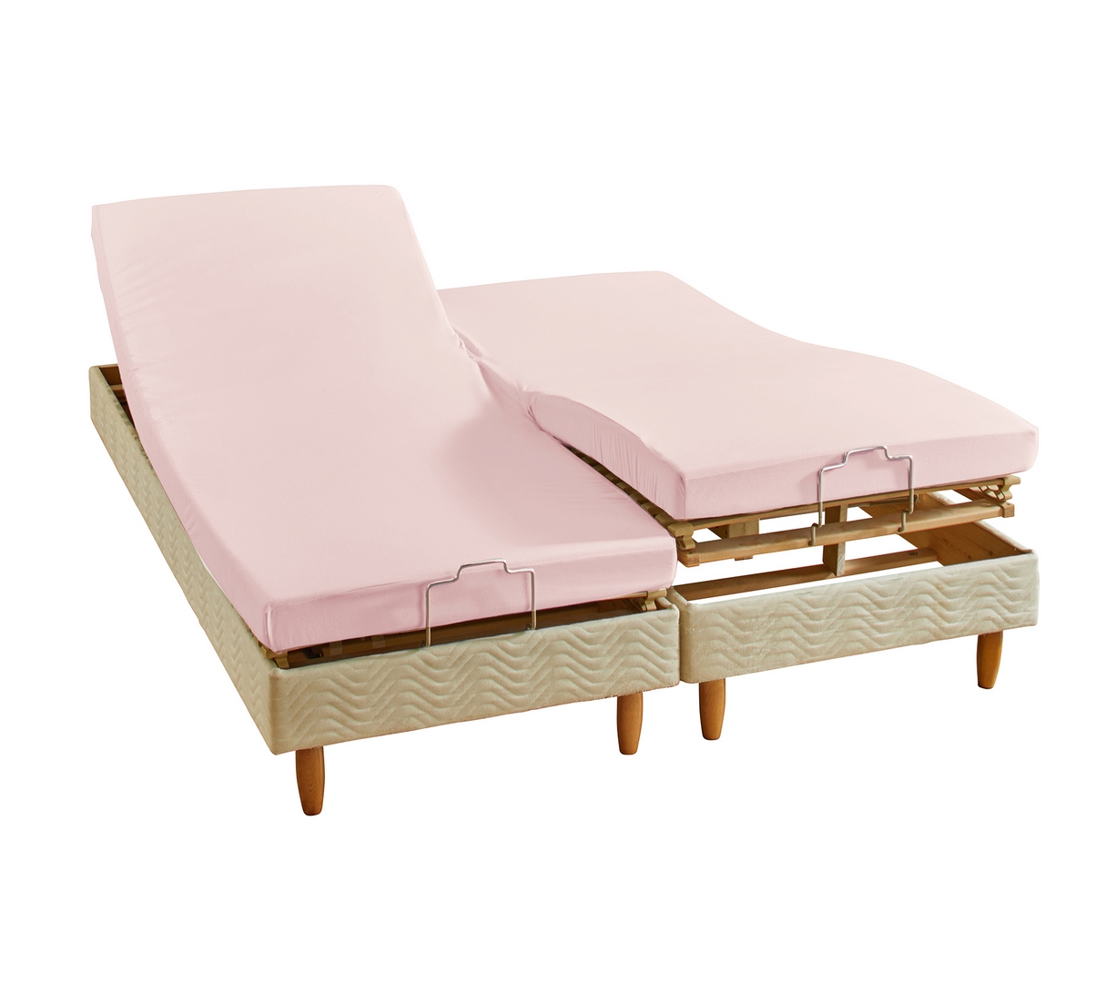 ENSEMBLE UNI COTON EXTENSIBLE PETALE 