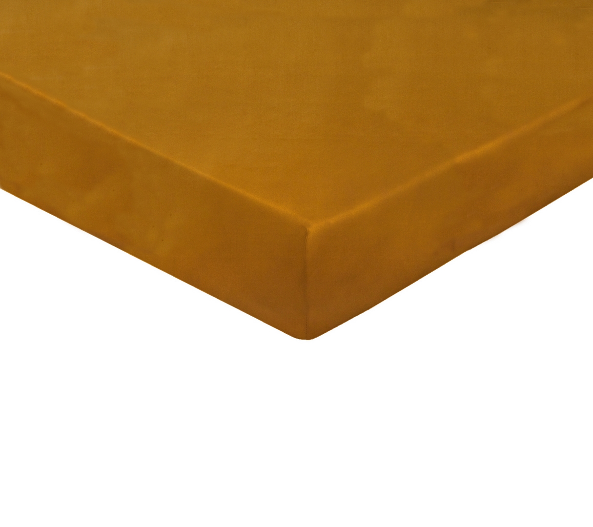 DRAP HOUSSE UNI SATIN AMBRE 