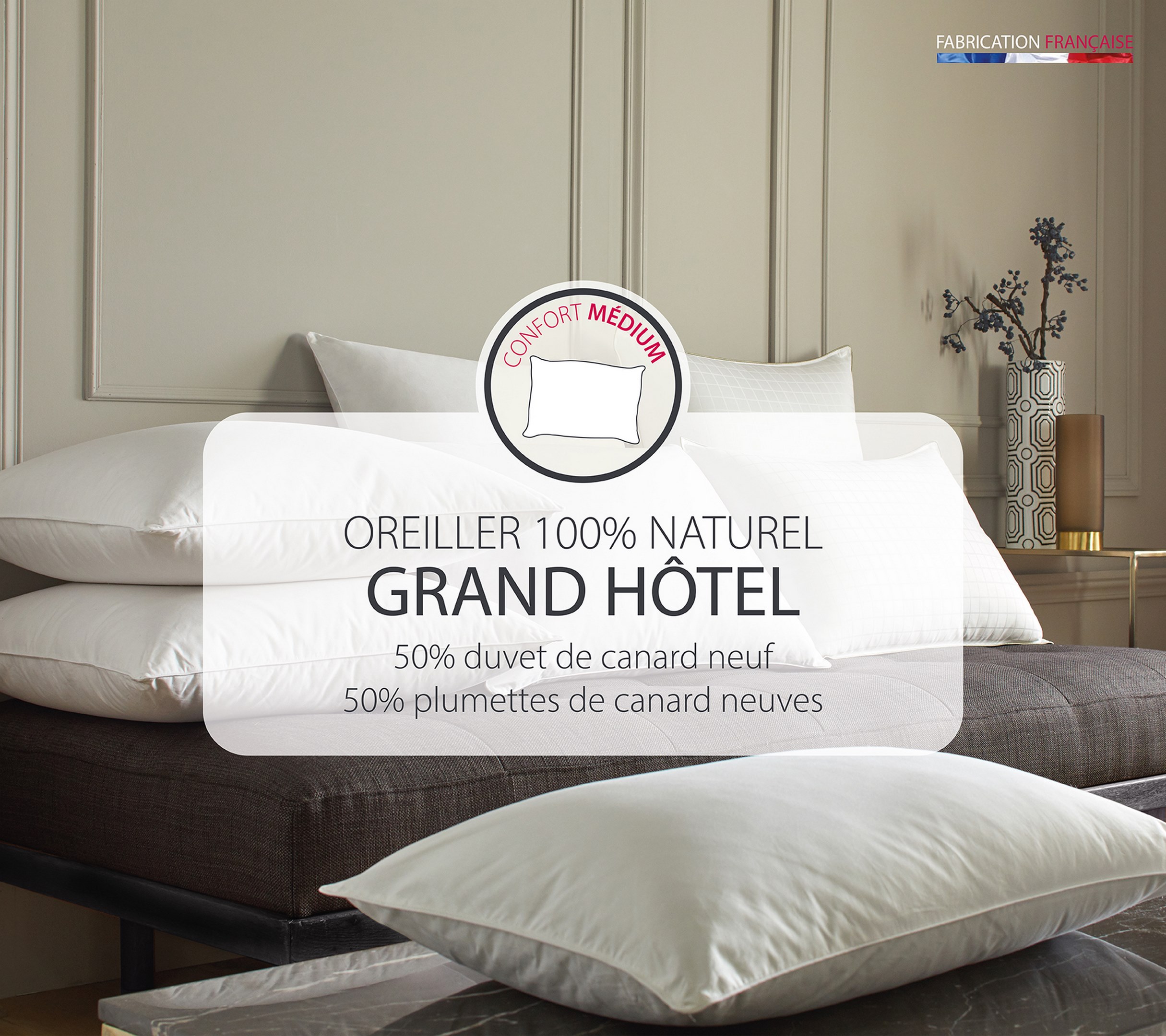 OREILLER NATUREL GRAND HOTEL . 