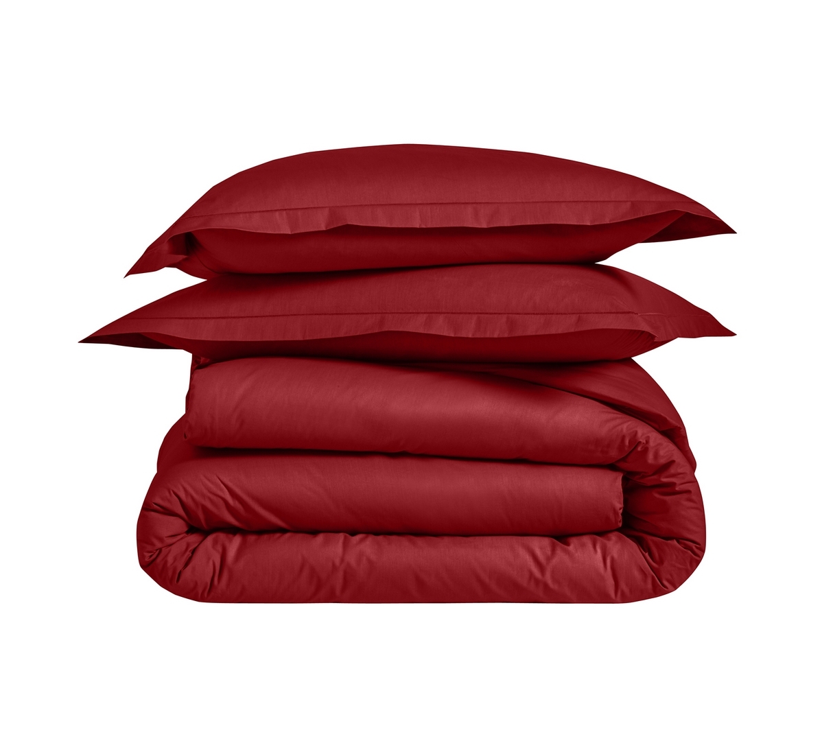 ENSEMBLE UNI PERCALE RUBIS 