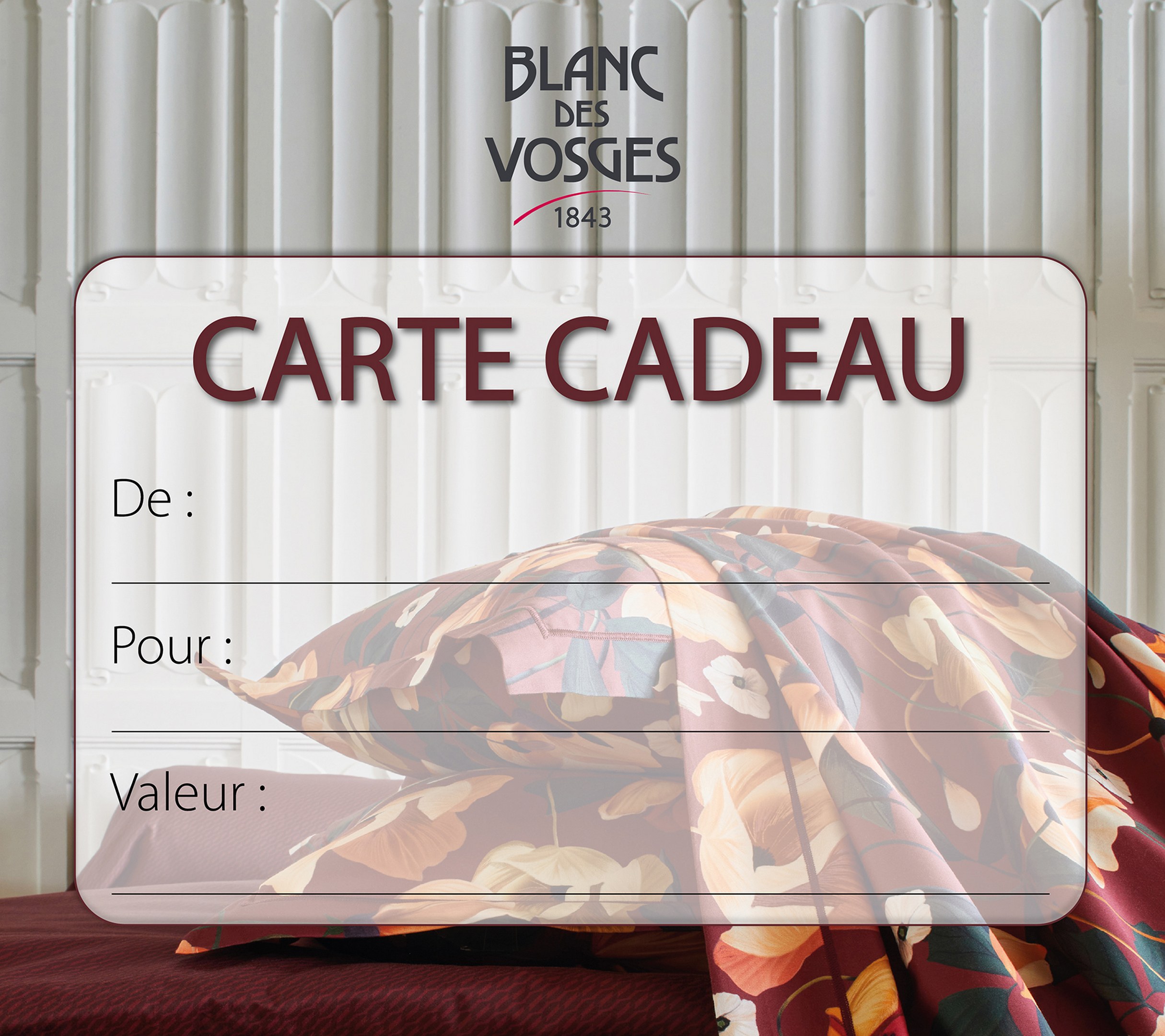 CARTE CADEAU BLANC DES VOSGES
