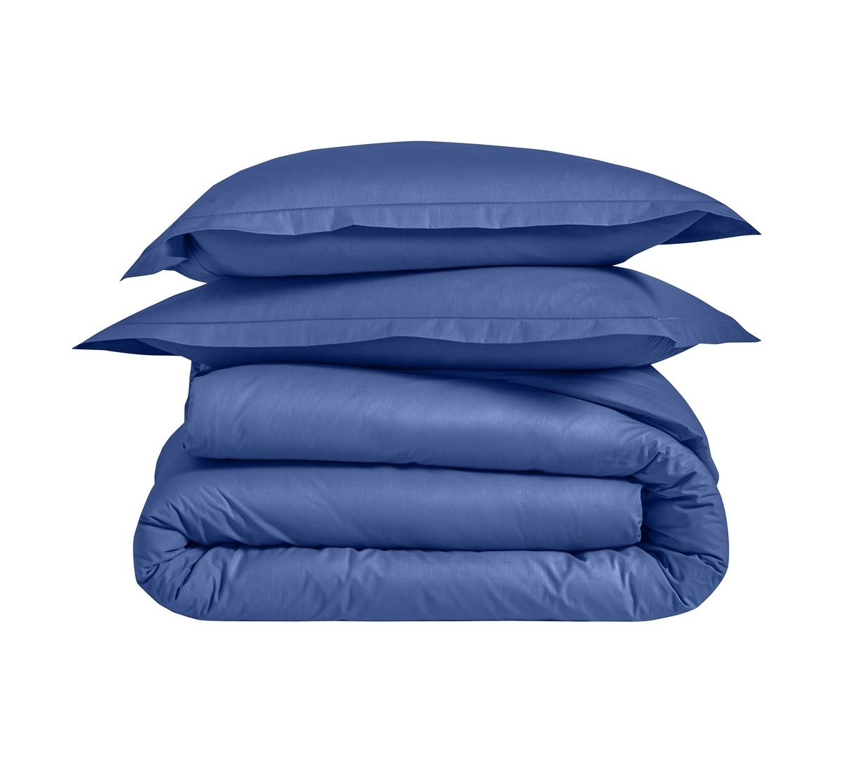 ENSEMBLE UNI PERCALE BLEU ROYAL 