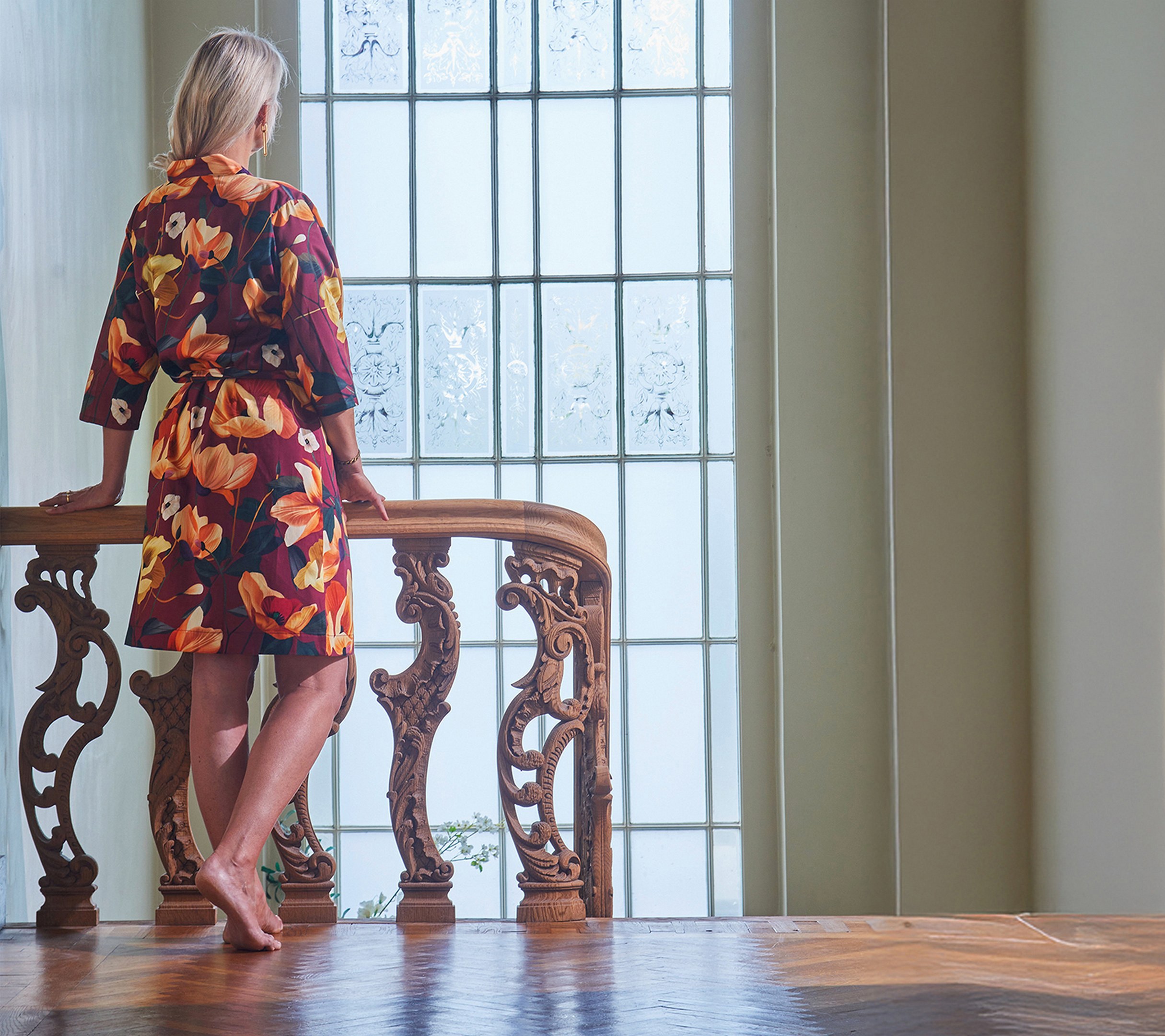 Kimono Rhapsodie satin de coton Blanc des Vosges